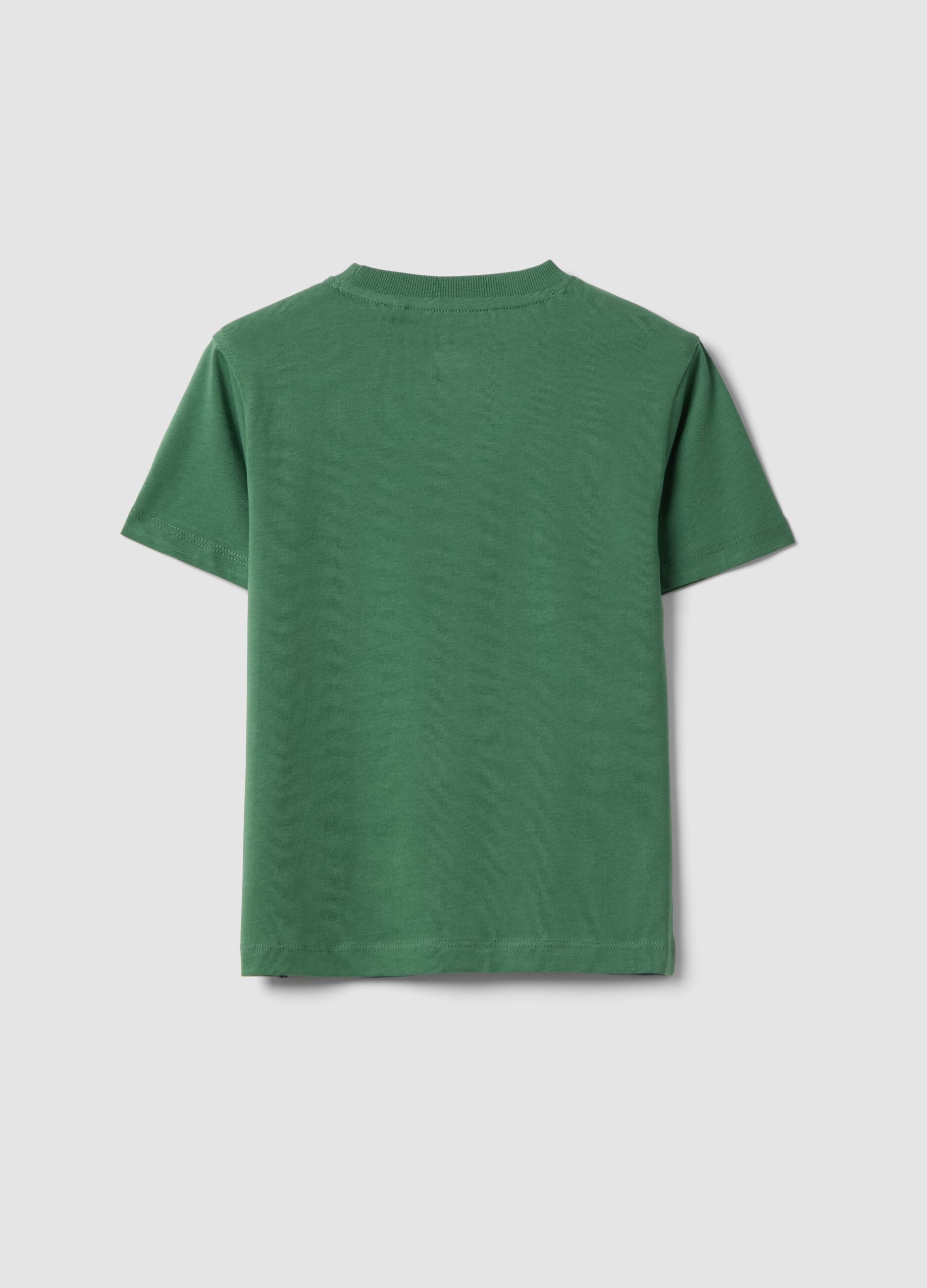Multicolour striped pure cotton regular fit t-shirt for kids