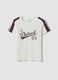 White pure-cotton crew-neck T-shirt with Detroit print_4