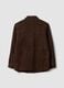 Brown padded genuine leather jacket_3