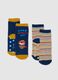 Multicolour baby socks twin pack in cotton blend_0