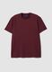 Red regular-fit stretch piqu&eacute; cotton-blend T-shirt with Easy Dry_0