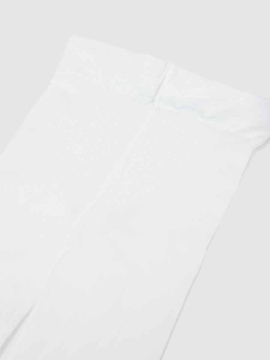Girls' white tights_2