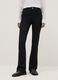 Black Cotton Blend Flare Fit Jeans_1