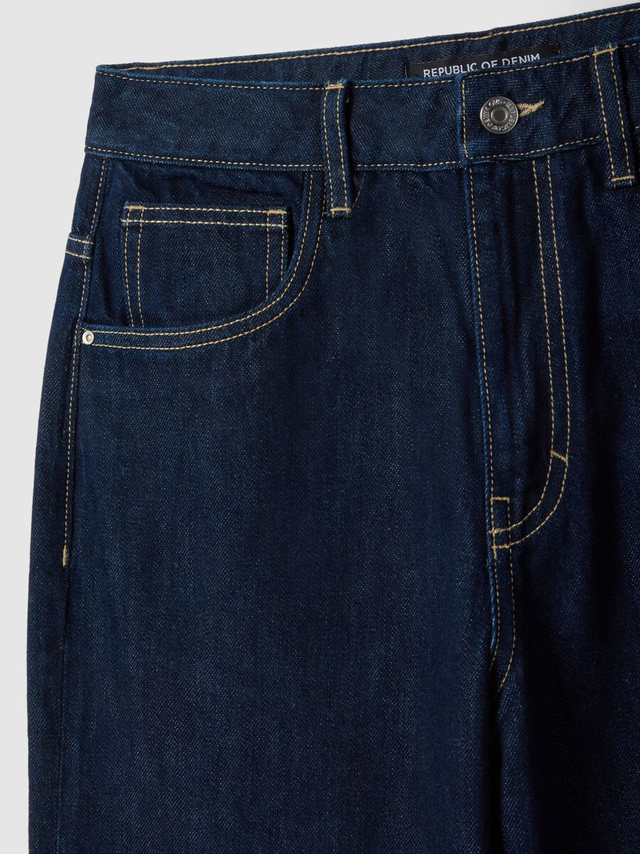 Pure cotton blue baggy fit jeans_5
