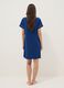 Blue V-neck stretchy viscose blend nightdress_3