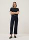 Black pure cotton crew neck t-shirt, regular fit_1
