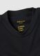 Black regular fit cotton blend crew neck sweatshirt_5
