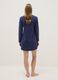 Blue pure cotton nightdress with hearts and serafina collar_2