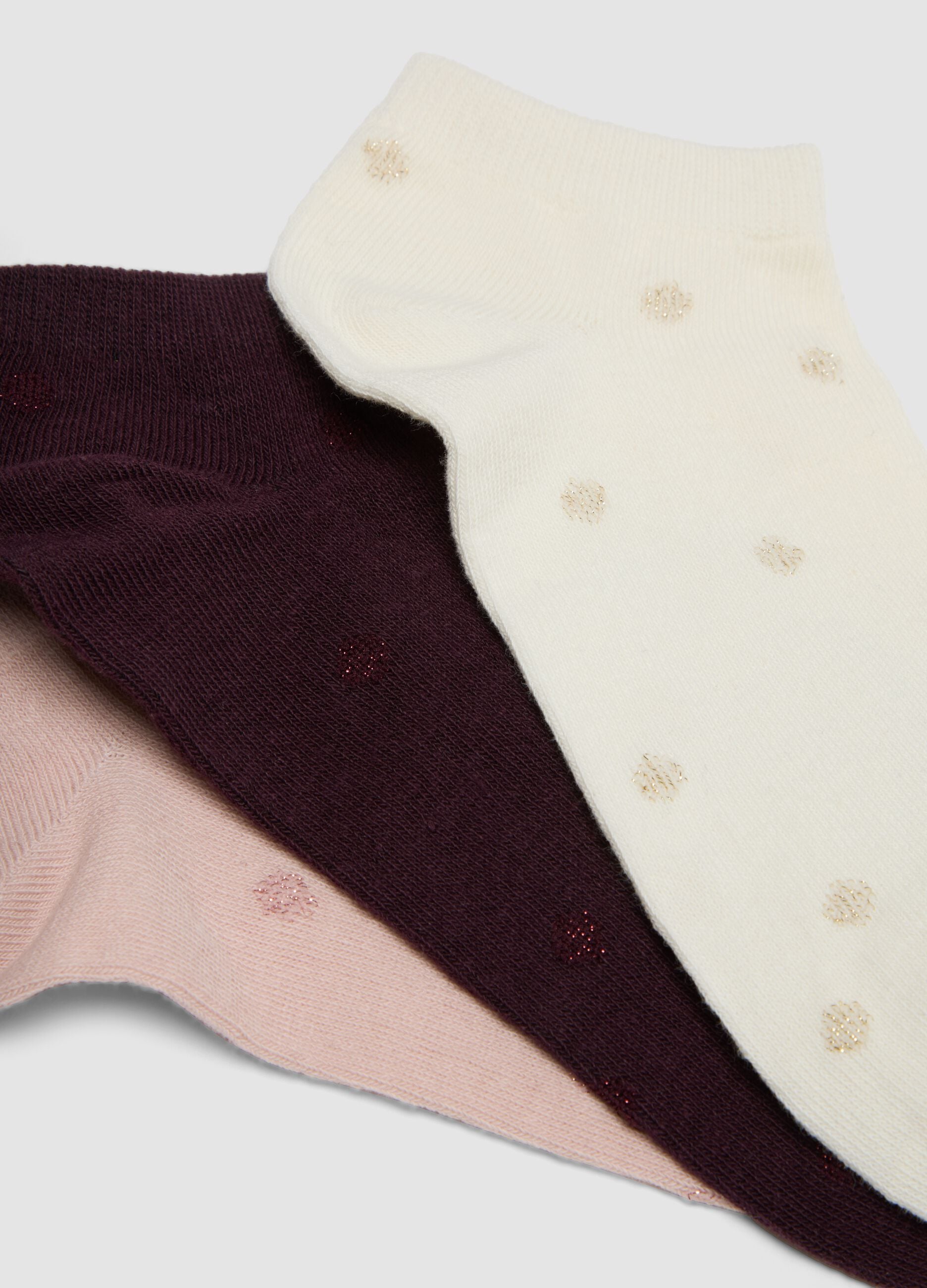 Seven-pack of multicoloured socks in organic stretch cotton
