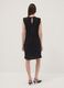 Black fitted dress with ruched detailing_3