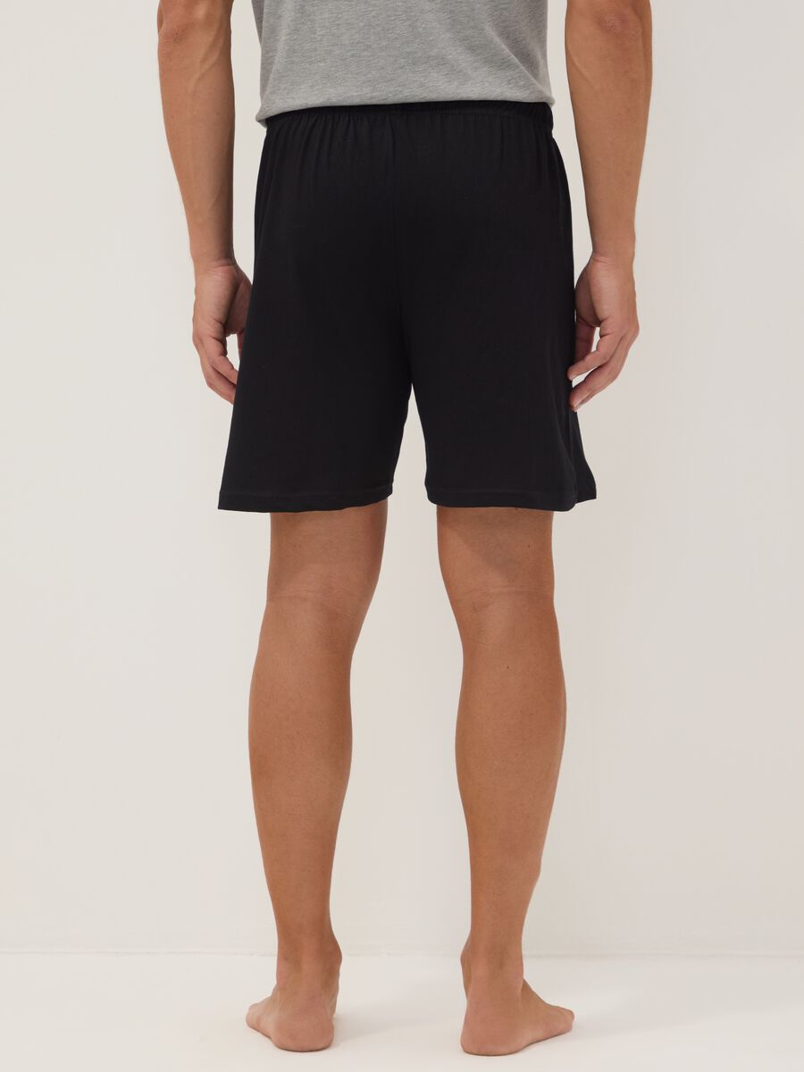 2-pack of multicolour organic cotton pyjama shorts_2