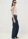 Grey ribbed stretch cotton bodysuit with wide neckline_0