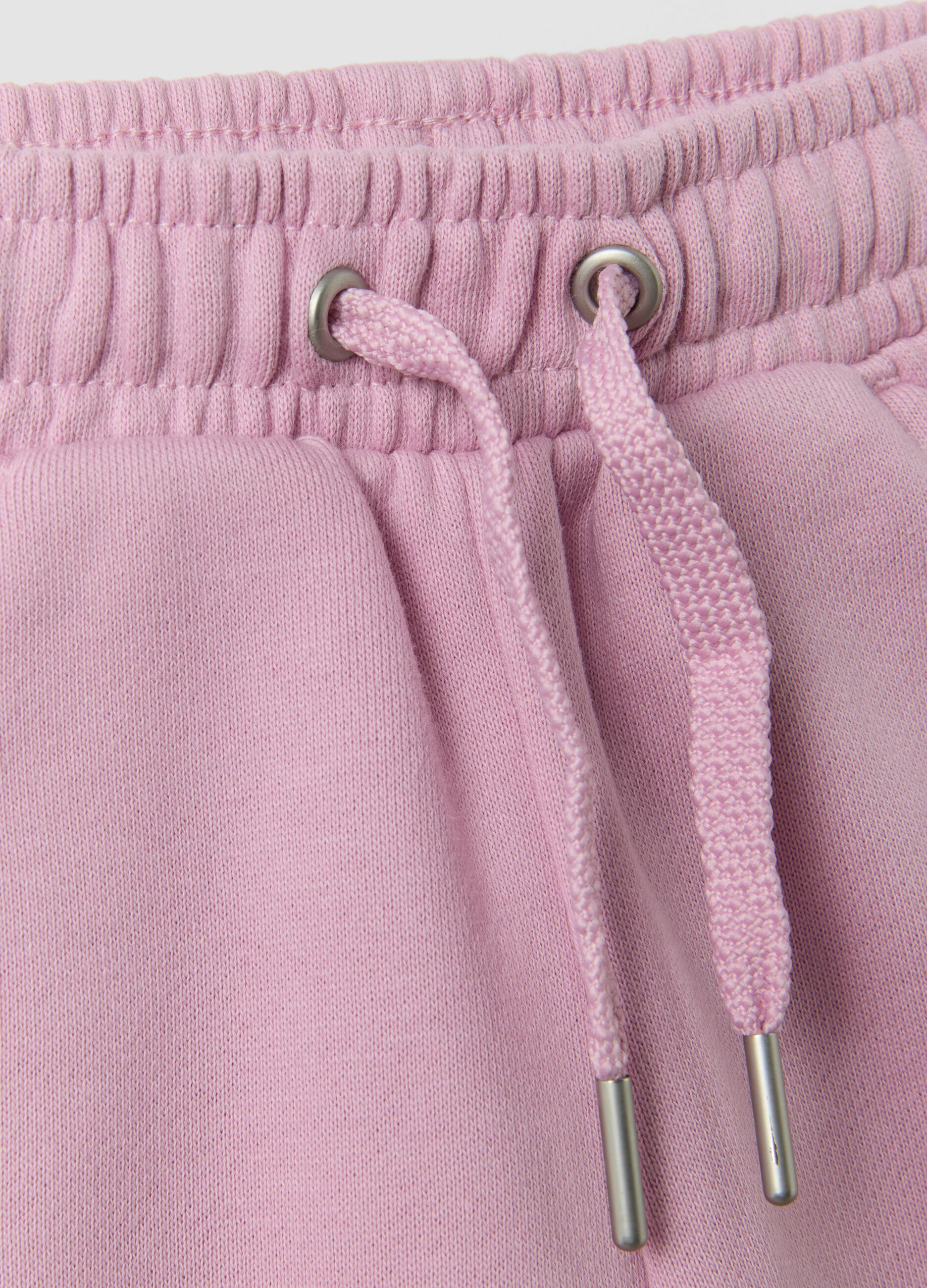 Pink organic cotton culotte trousers