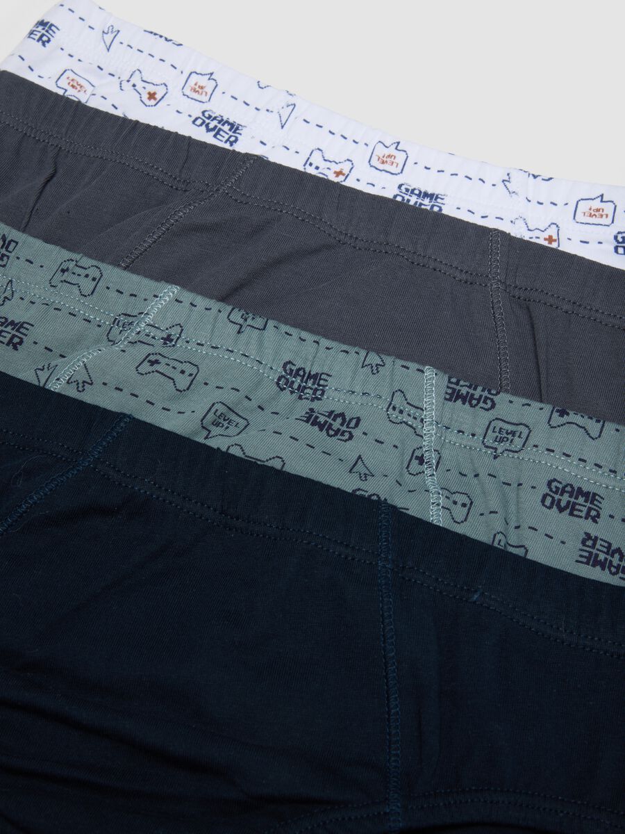 Multipack di sette slip multicolor in puro cotone organico per ragazzo_3