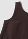 Brown regular-fit dress in a viscose, cotton and linen blend_5