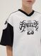 Multicolor pure cotton oversized children's T-shirt with prints_2