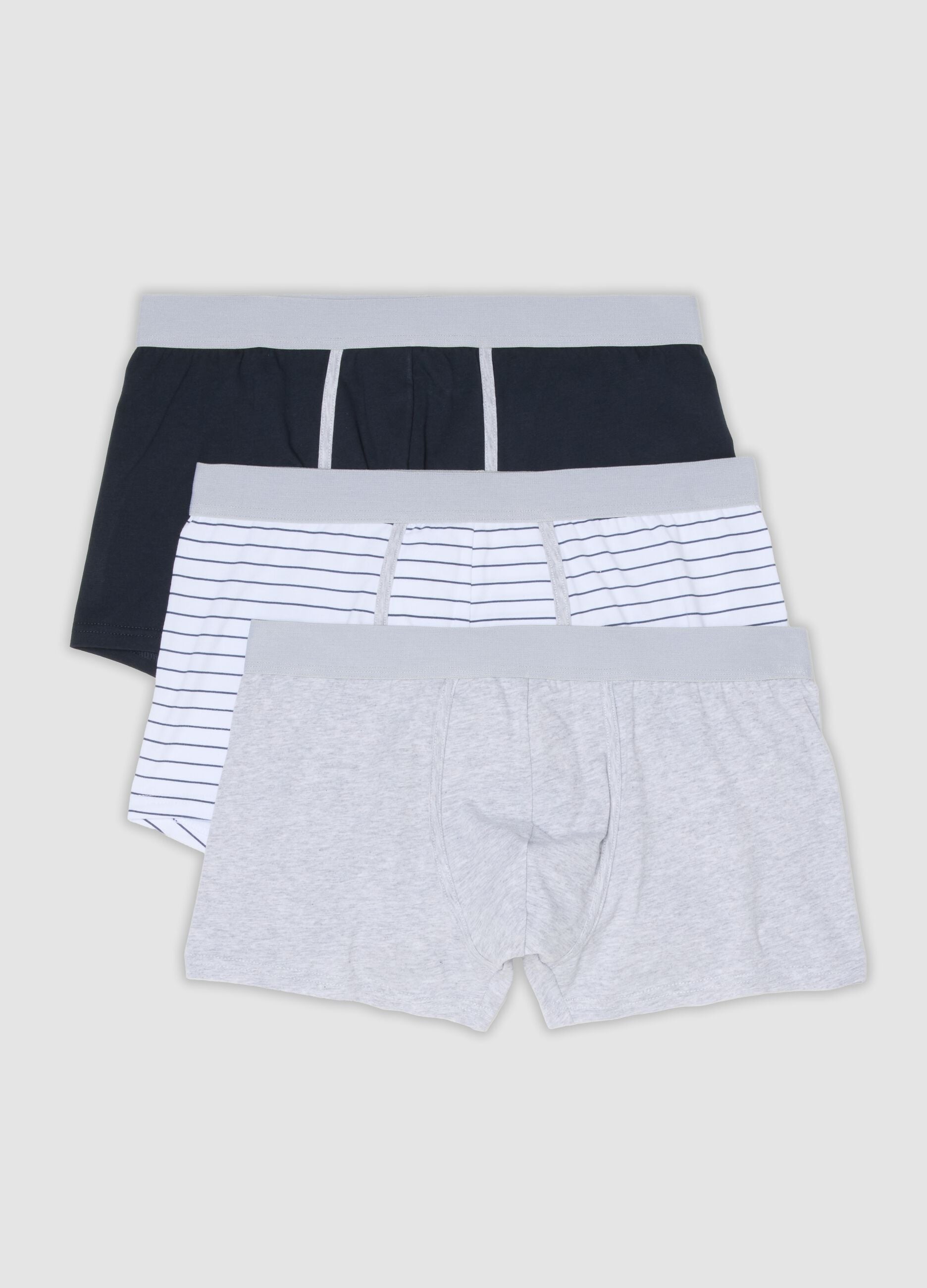 Multicolour 3-pack of stretch organic cotton boxers