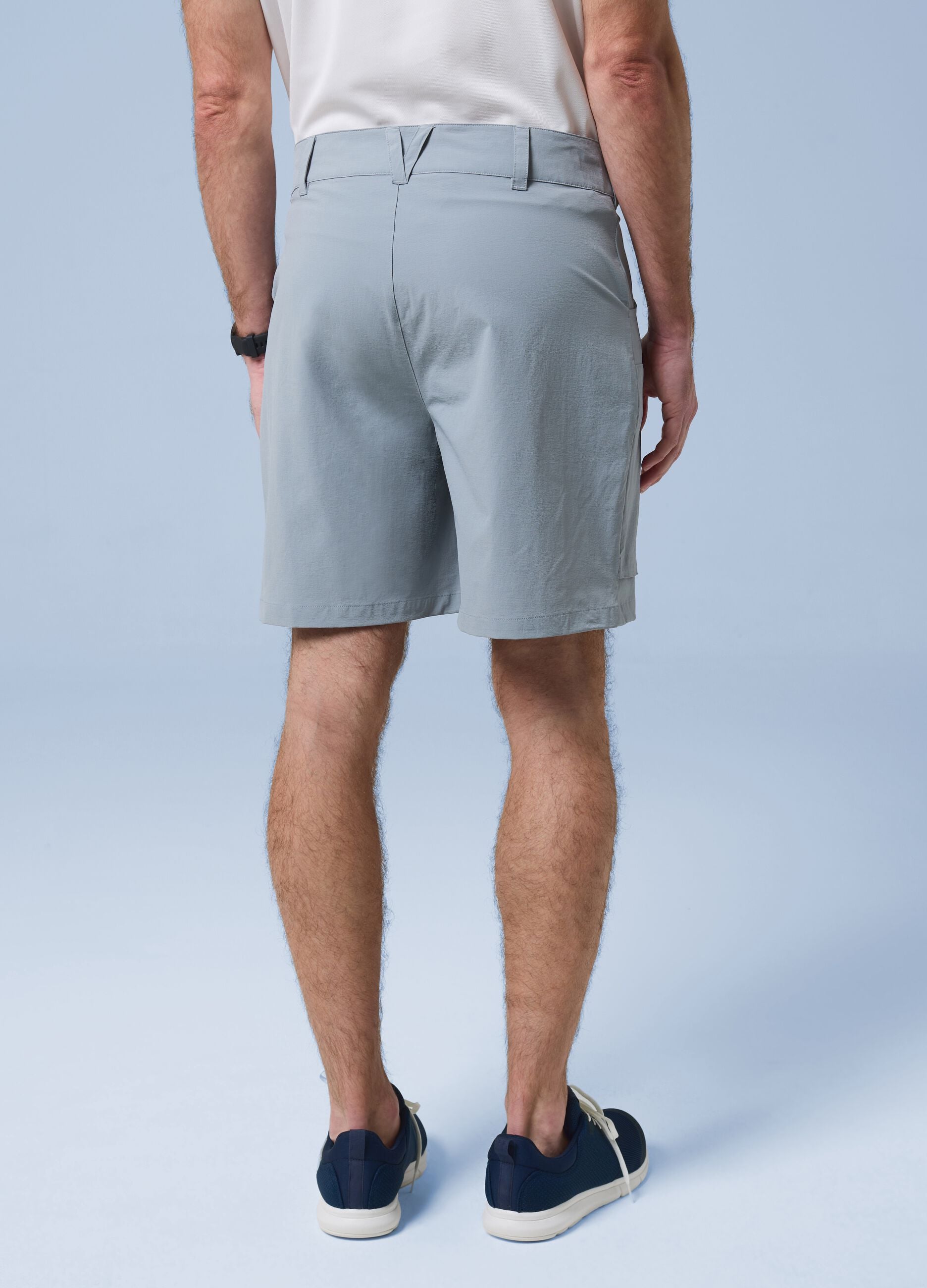 ALTAVIA SAILING grey cargo shorts in stretch fabric