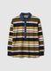 Multicolour maternity long-sleeve polo in stretch cotton_4