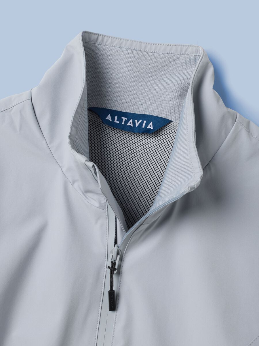 ALTAVIA SAILING grey windbreaker sports jacket with zip_6