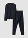 Blue pure organic cotton crew-neck pyjamas_2