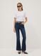 Blue flared stretch-cotton jeans_0