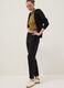 Black pure cotton joggers, regular fit_0
