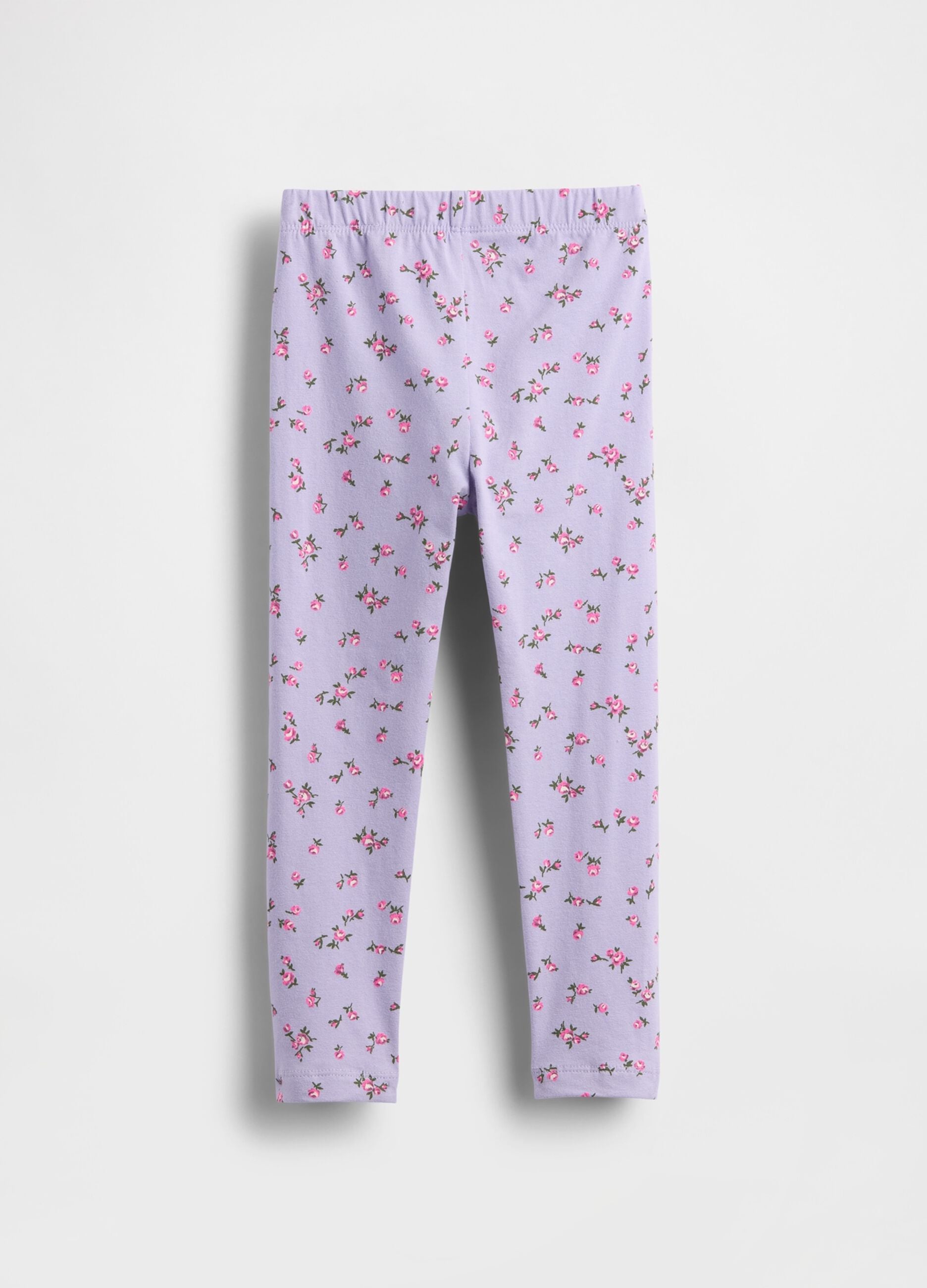Purple Stretch Cotton Leggings