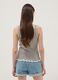 Brown striped pure cotton regular-fit tank top_3