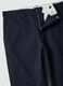 Straight blue twill chinos in pure cotton regular fit_5