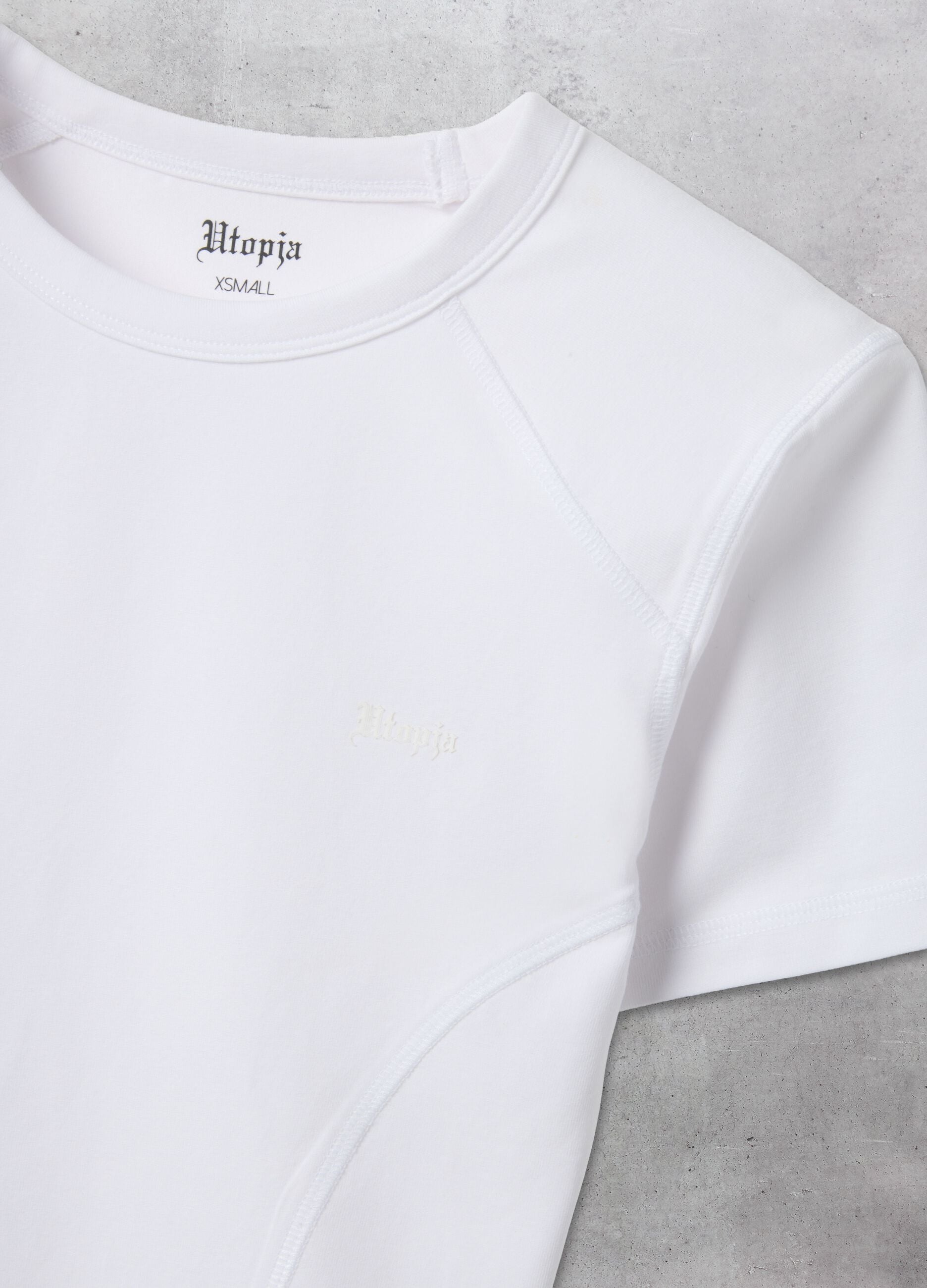 Fitted White Logo T-shirt