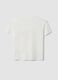 White organic cotton pyjama T-shirt with front slogan_6
