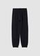 Black relaxed-fit joggers in pure organic cotton_0