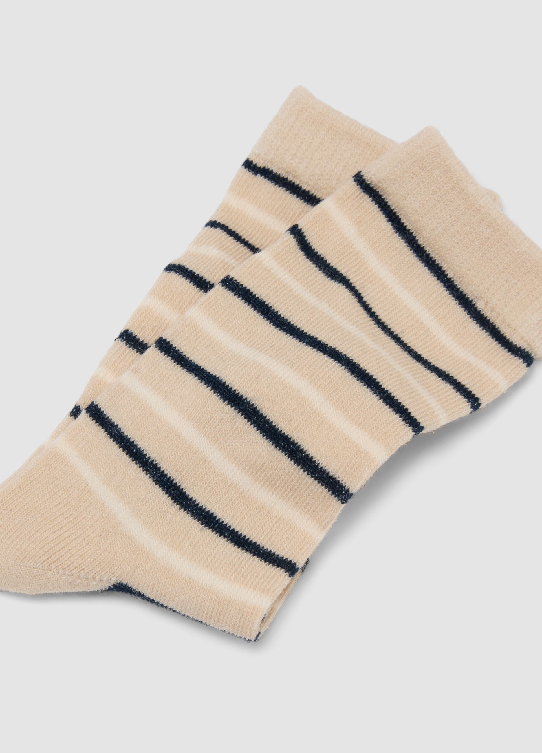 3-pack of blue socks in stretchy organic cotton