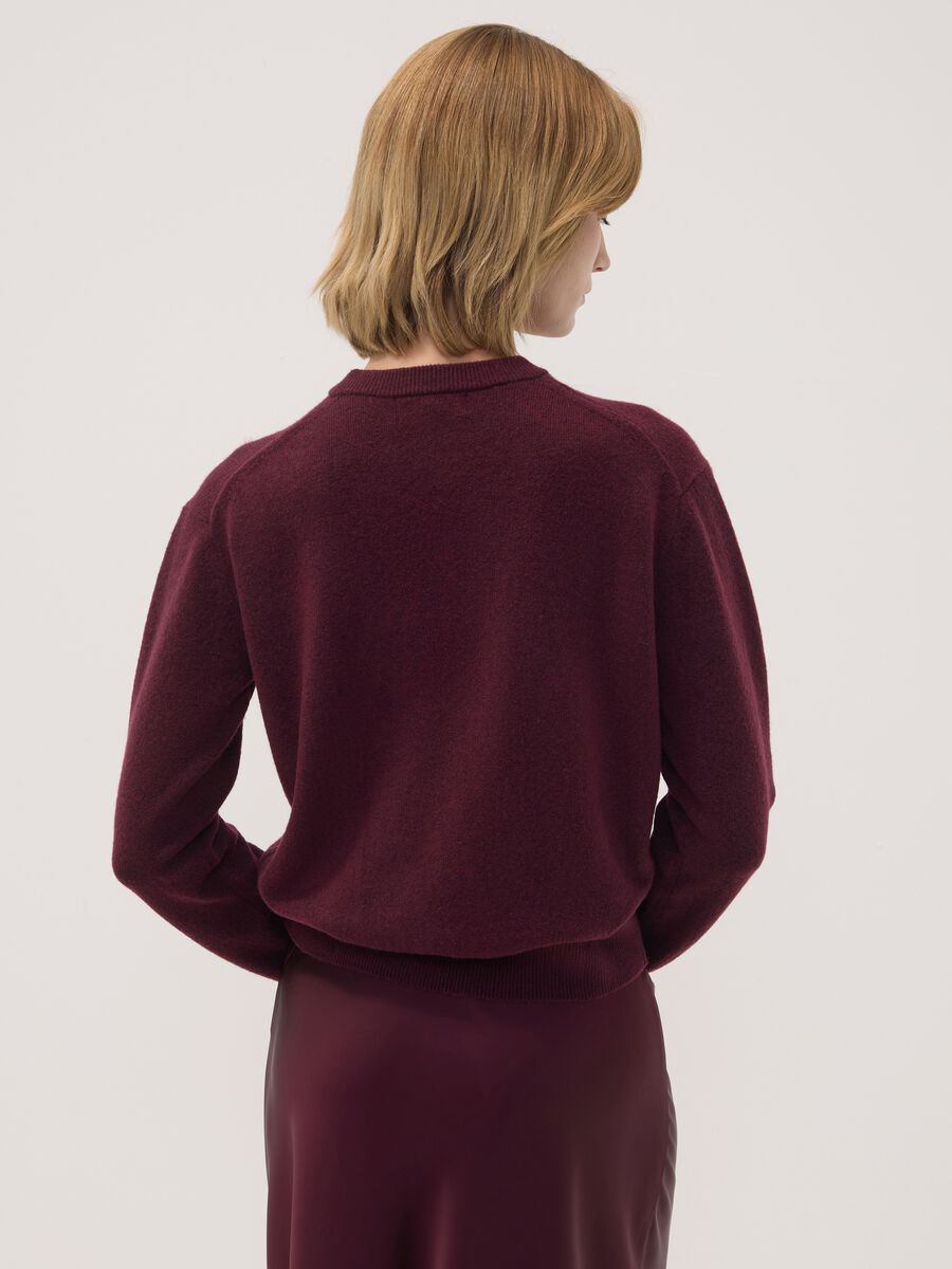 Purple stretch wool crew-neck jumper_3