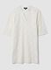 White cotton-blend kaftan_4