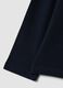 Blue long-sleeve polo in pure organic cotton, regular fit, for boys_3
