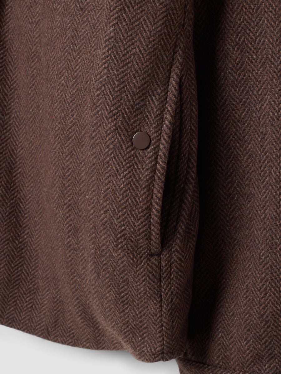 Brown wool-viscose blend shacket_6