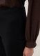 Black Slim Fit Stretch Cotton Ankle Trousers_3