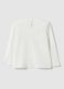 White long-sleeve pure cotton T-shirt_1