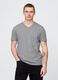 Pure cotton V-neck T-shirt_0