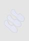 3-pack of white organic stretch cotton no-show socks_0