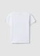 White pure cotton T-shirt with embroidered flowers_4