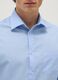 Blue cotton blend regular fit shirt_1
