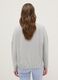 Grey crew neck pyjama top in regular fit cotton blend with print_2