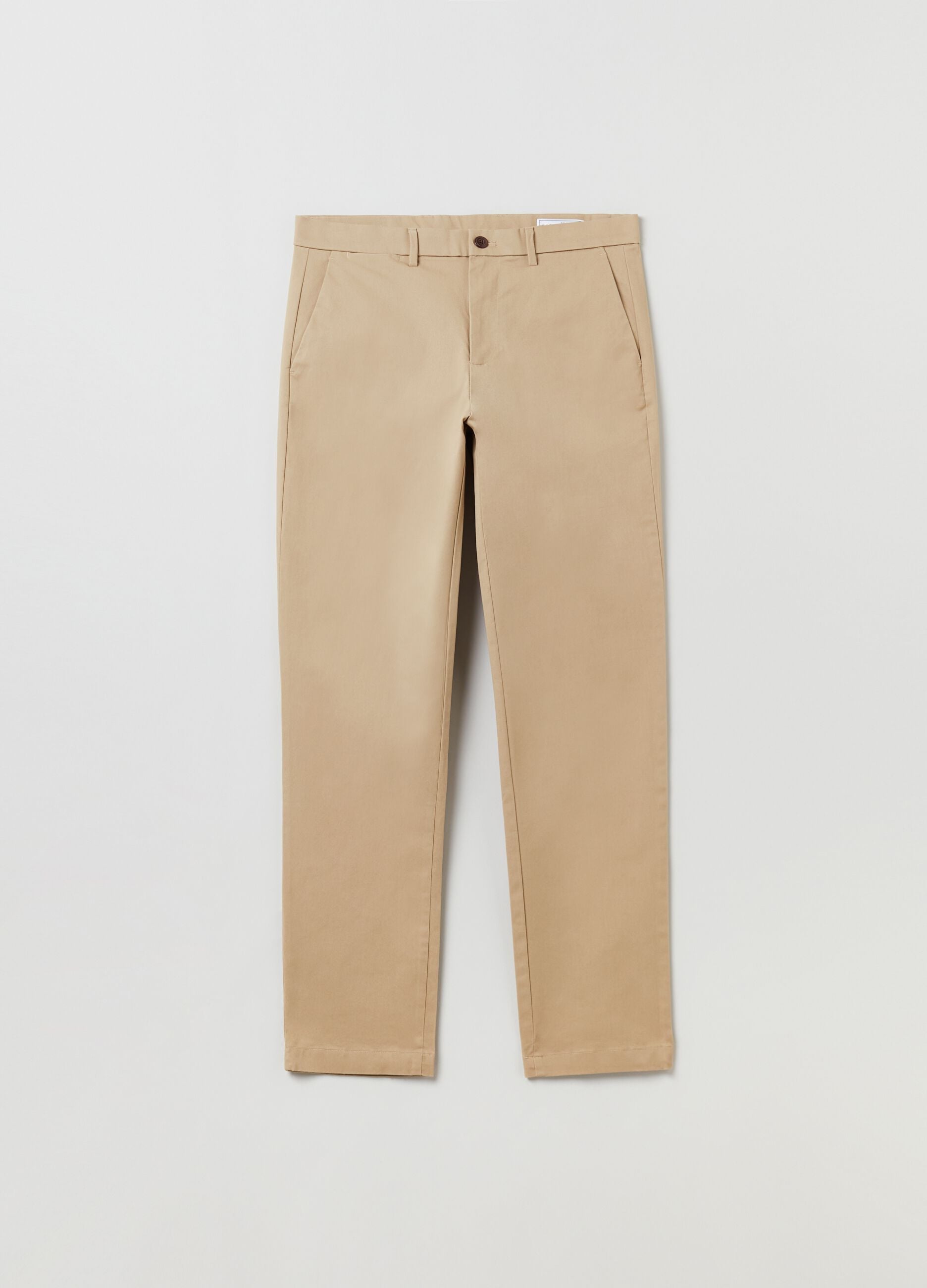Skinny-fit chino trousers in stretch cotton