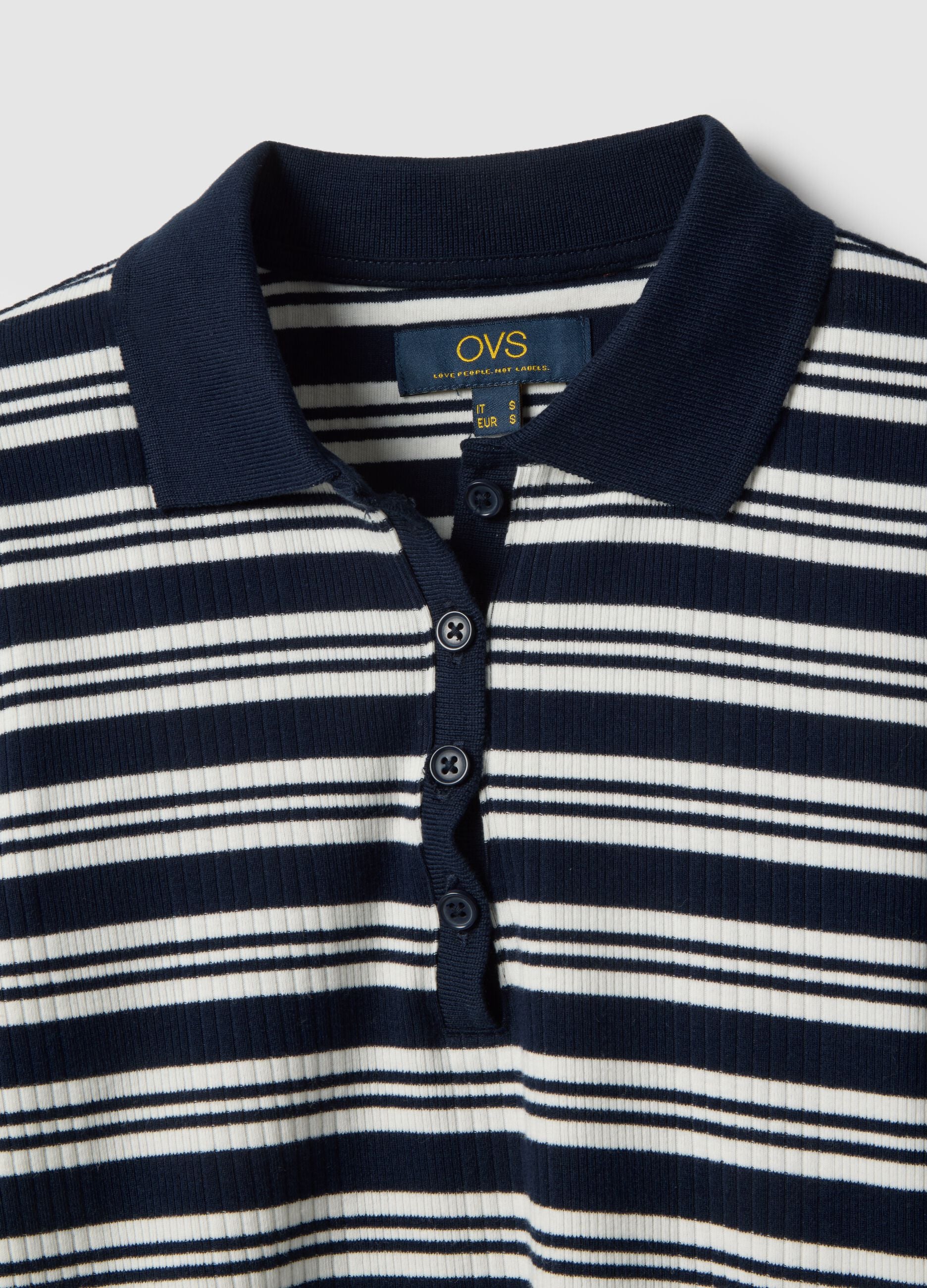 Multicolour Striped Stretch Cotton Polo Regular Fit