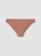 Brown ribbed stretch microfibre briefs_0