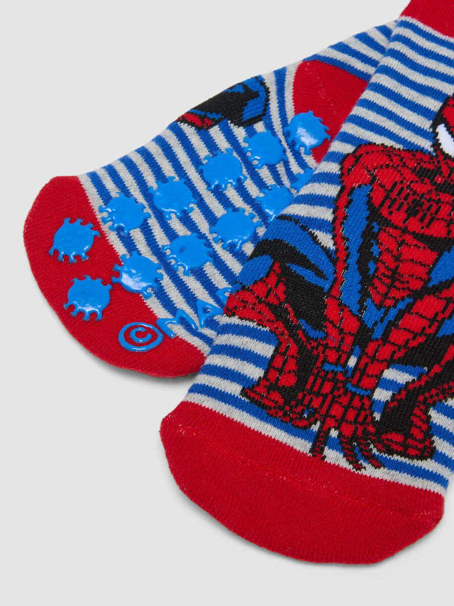 Bipack calze antiscivolo in cotone organico elasticizzato a tema MARVEL Spider-Man_2
