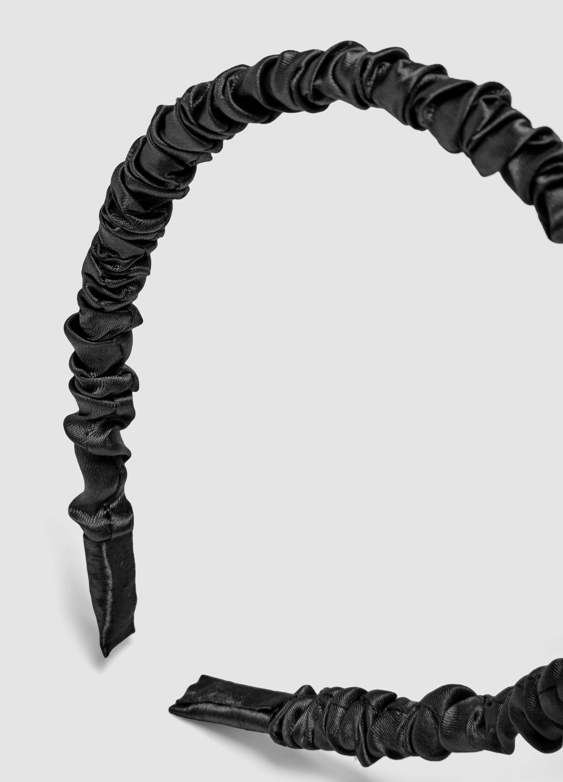 SINCERELY HAIR Black Satin Headband